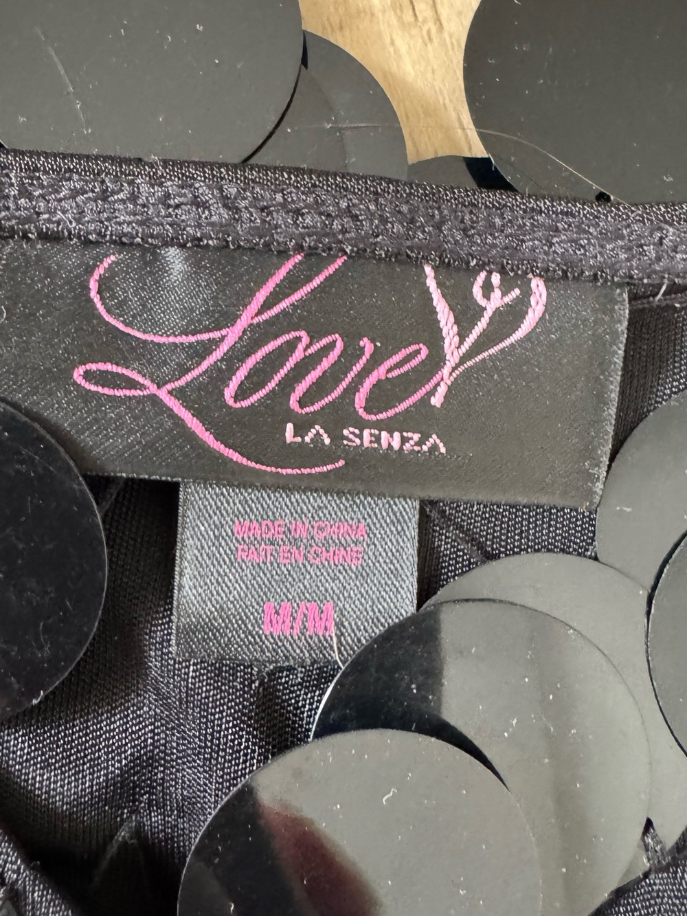 La SENZA Black Sequin Party Dress - Picture 2 of 3